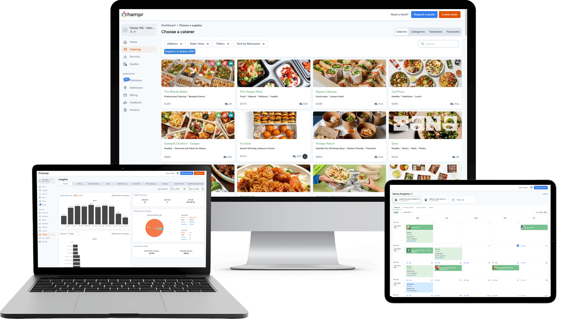 Manage food at work in one platform