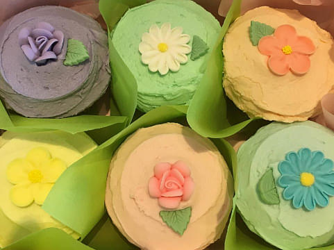 Mini Pretty Pastel Cupcakes