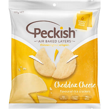 Peckish - Cheddar Cheese Multibags BOX (6 x 120g)