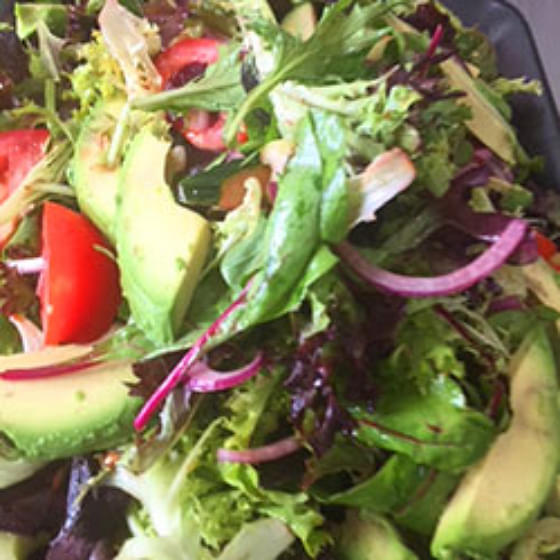 Avocado, Mesculin and Cucumber Salad