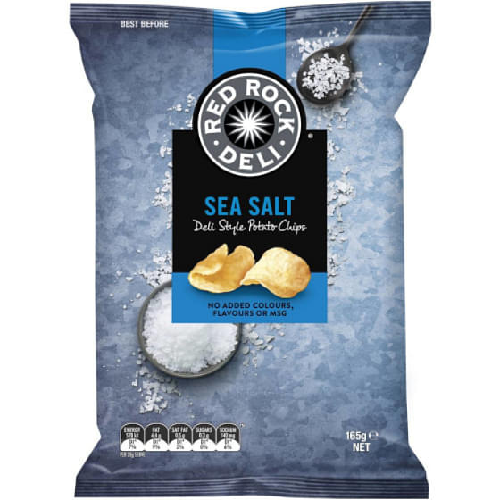Red Rock Sea Salt Chips 165g