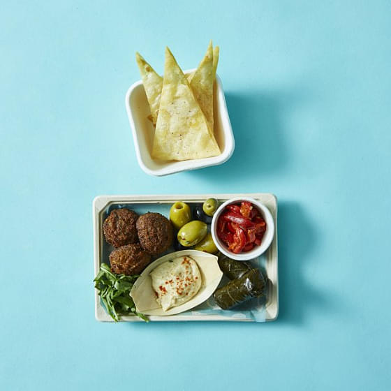 Individual Middle Eastern Mezze Plate