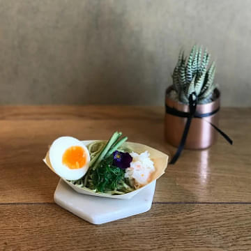 Crab Meat, Seaweed, Cucumber & Soft Centred Egg Soba Salad