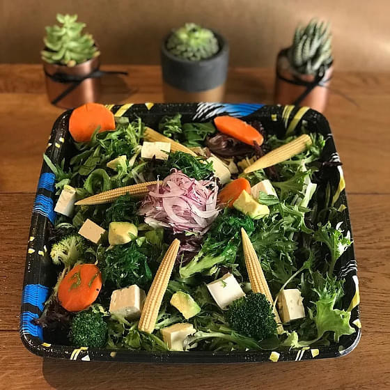 Seaweed, Tofu, Avocado & Corn Salad Platter