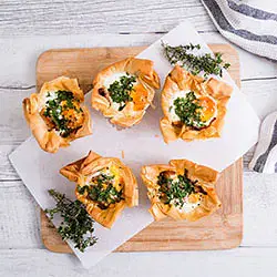 Breakfast Filo Cups