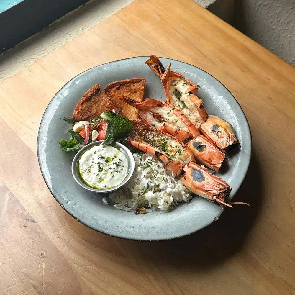 Baked Prawns Power Bowl
