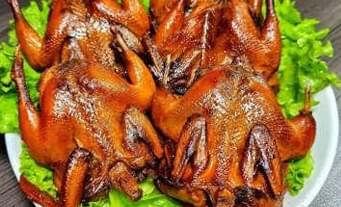 Crispy Quail in Buttery Garlic Sauce