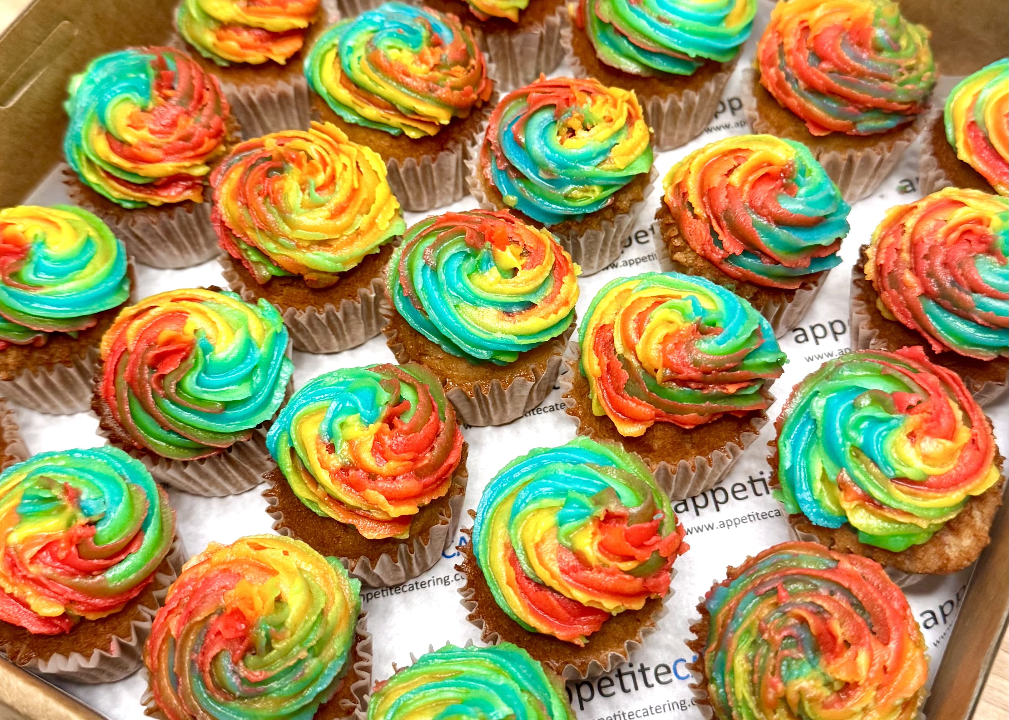 Mini Pride Cupcakes