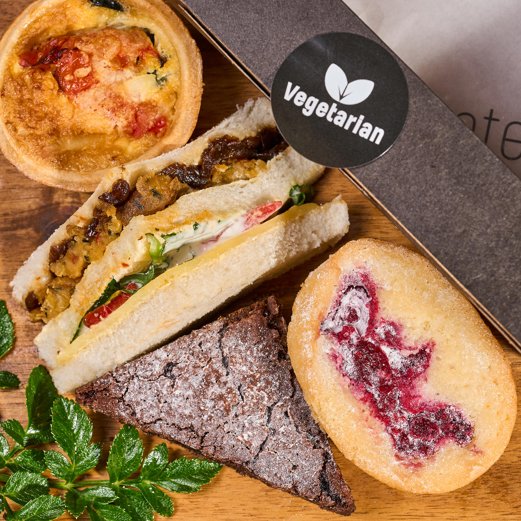 Vegetarian Morning & Afternoon Tea Box