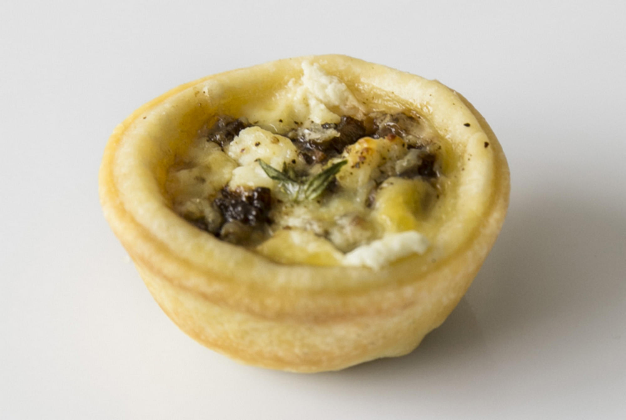 Caramelised Onion, Goats Cheese & Pear Tartlets