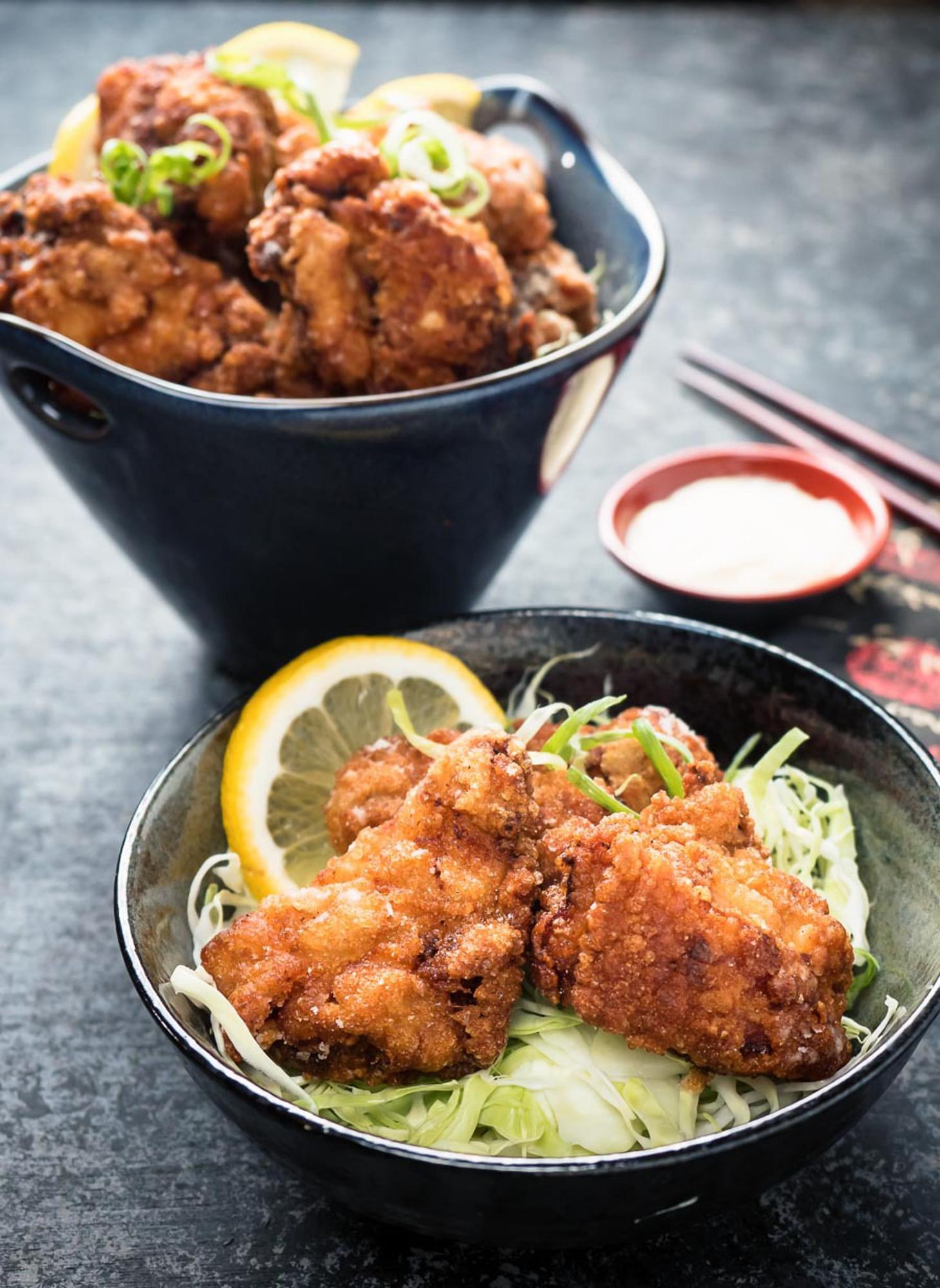 Karaage Chicken with Sriracha Mayo