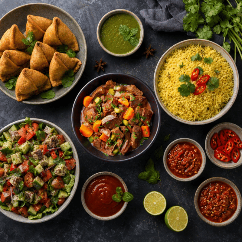 Indian Inspired Buffet Menu