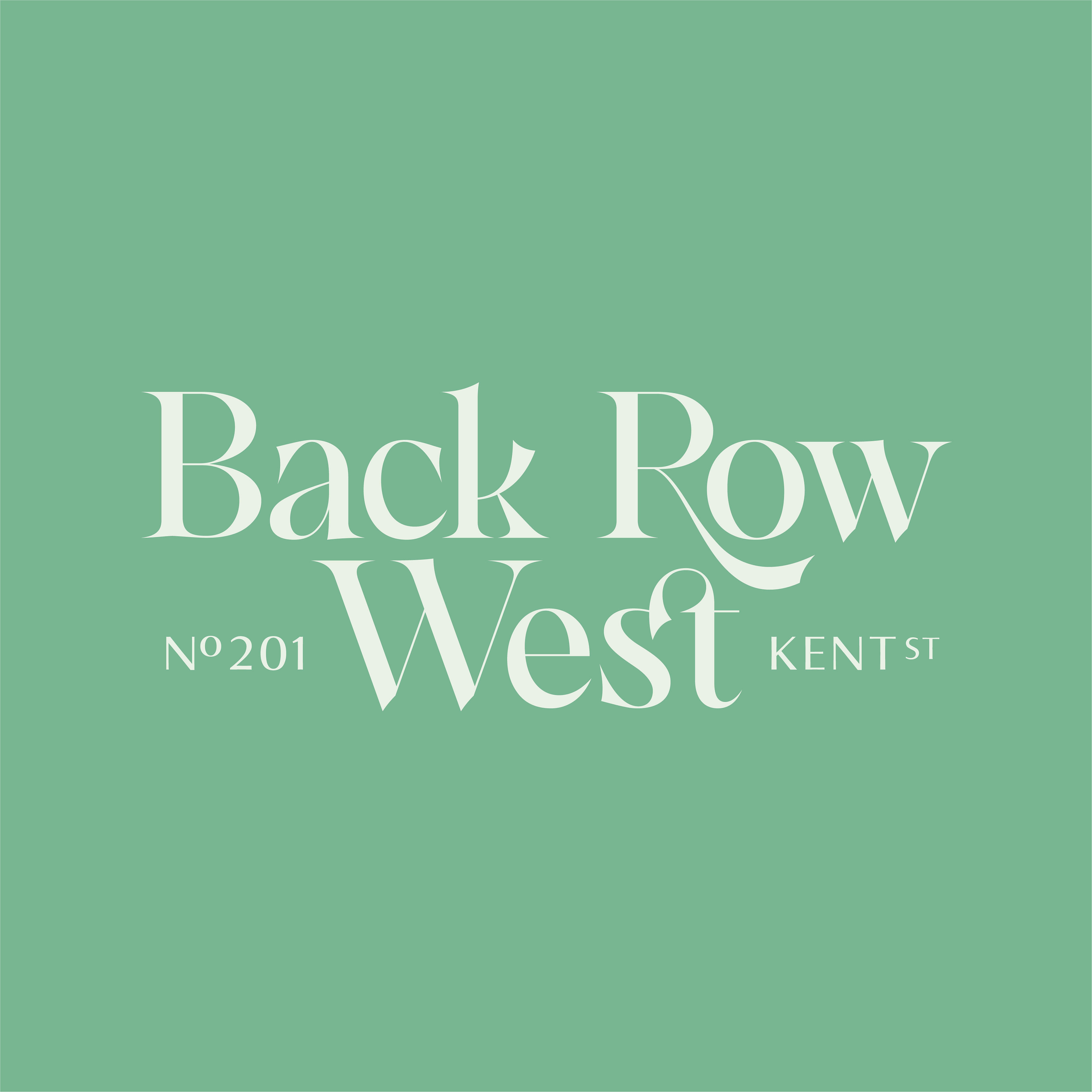Logo for Back Row West
