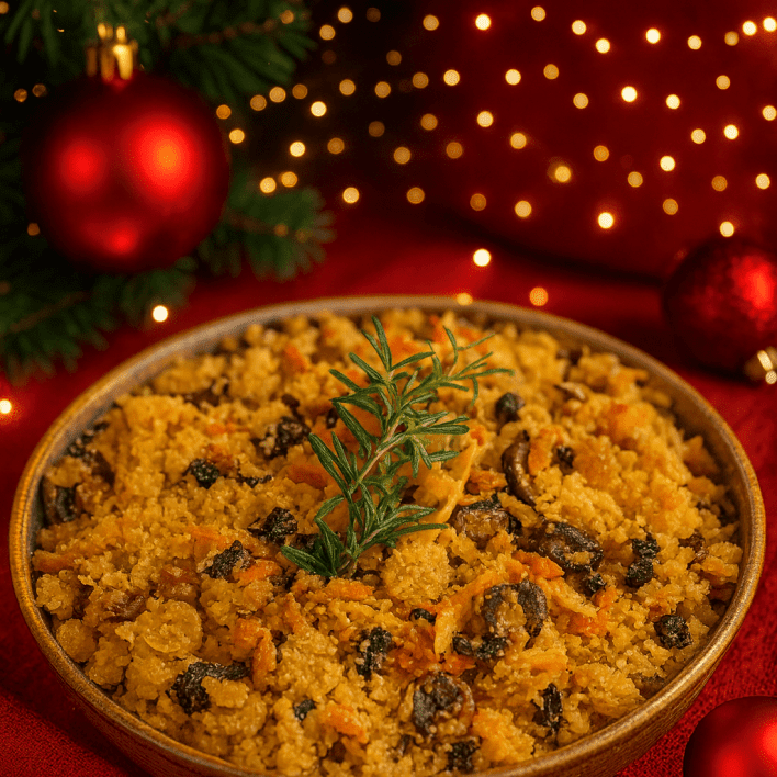 Farofa Natalina (Brazilian Cassava Crumb)