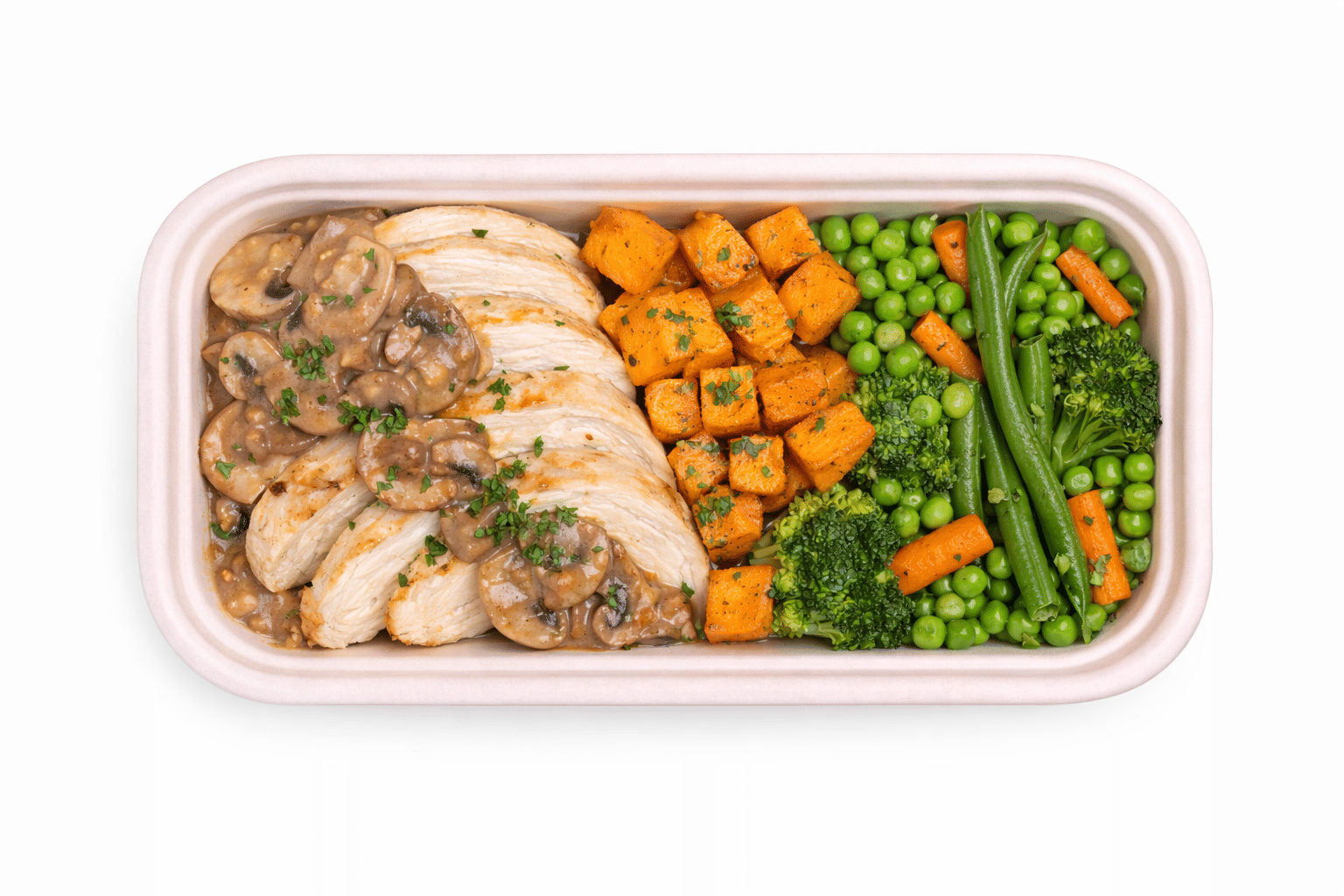 Roasted Chicken Breast in Mushroom Sauce