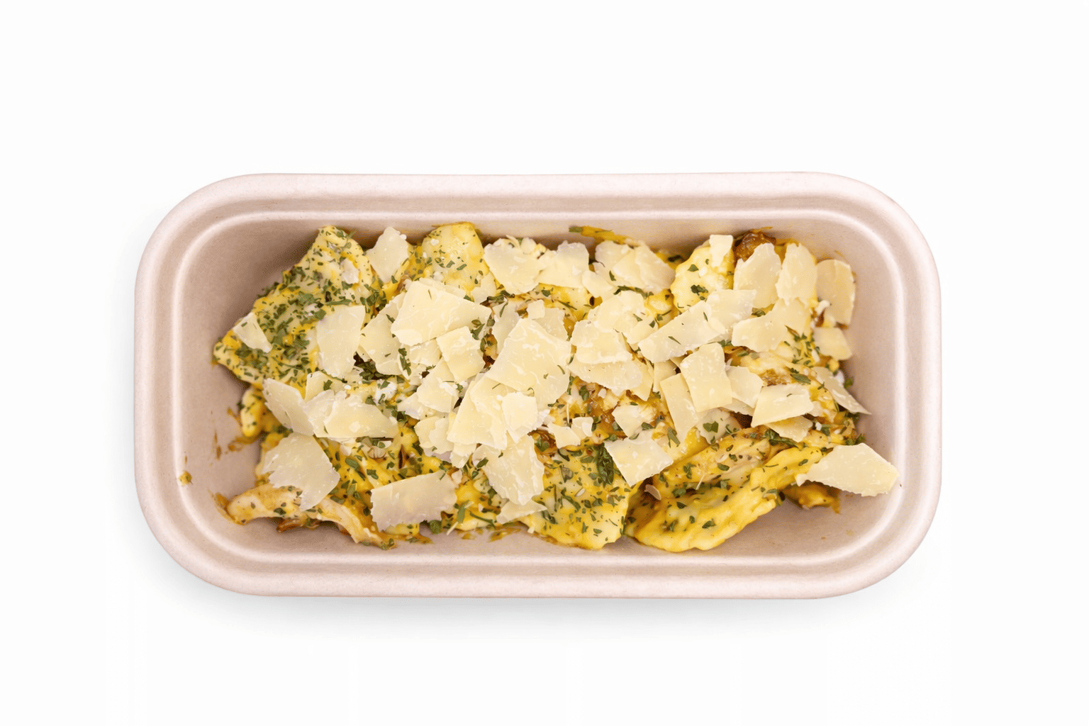 Vegetarian Ravioli in Pumpkin Sauce