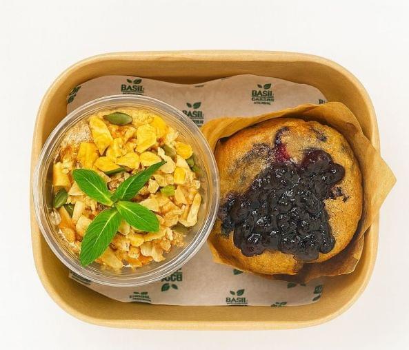 Bircher Pot & Mini Muffin Box