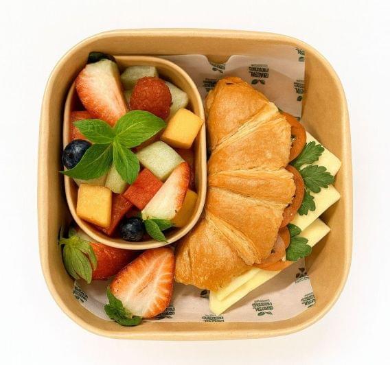Croissant & Fruit Salad Box