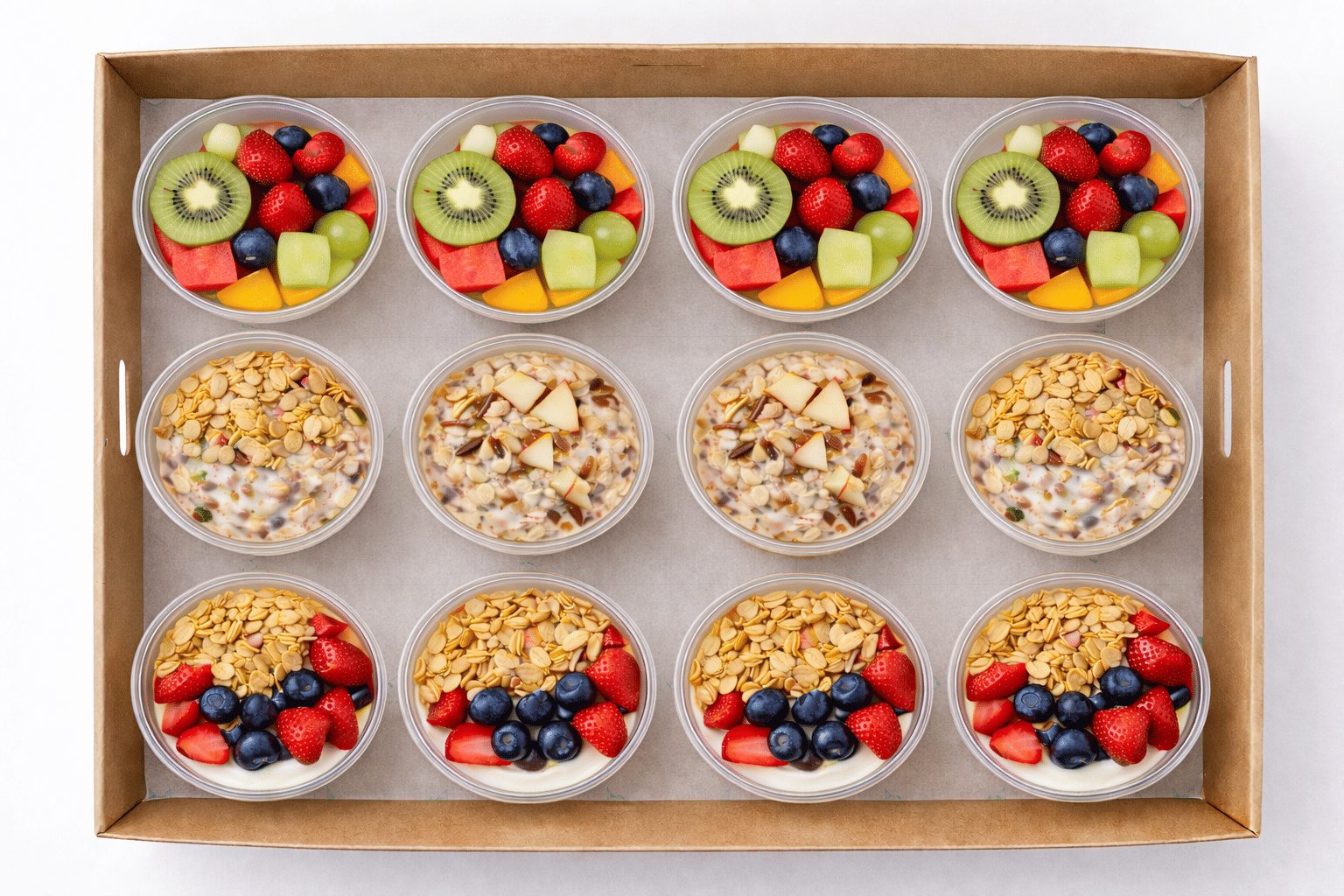 Healthy Breakfast Cups Platter