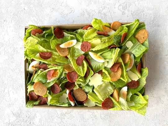 Caesar Salad with Crunchy Crostini