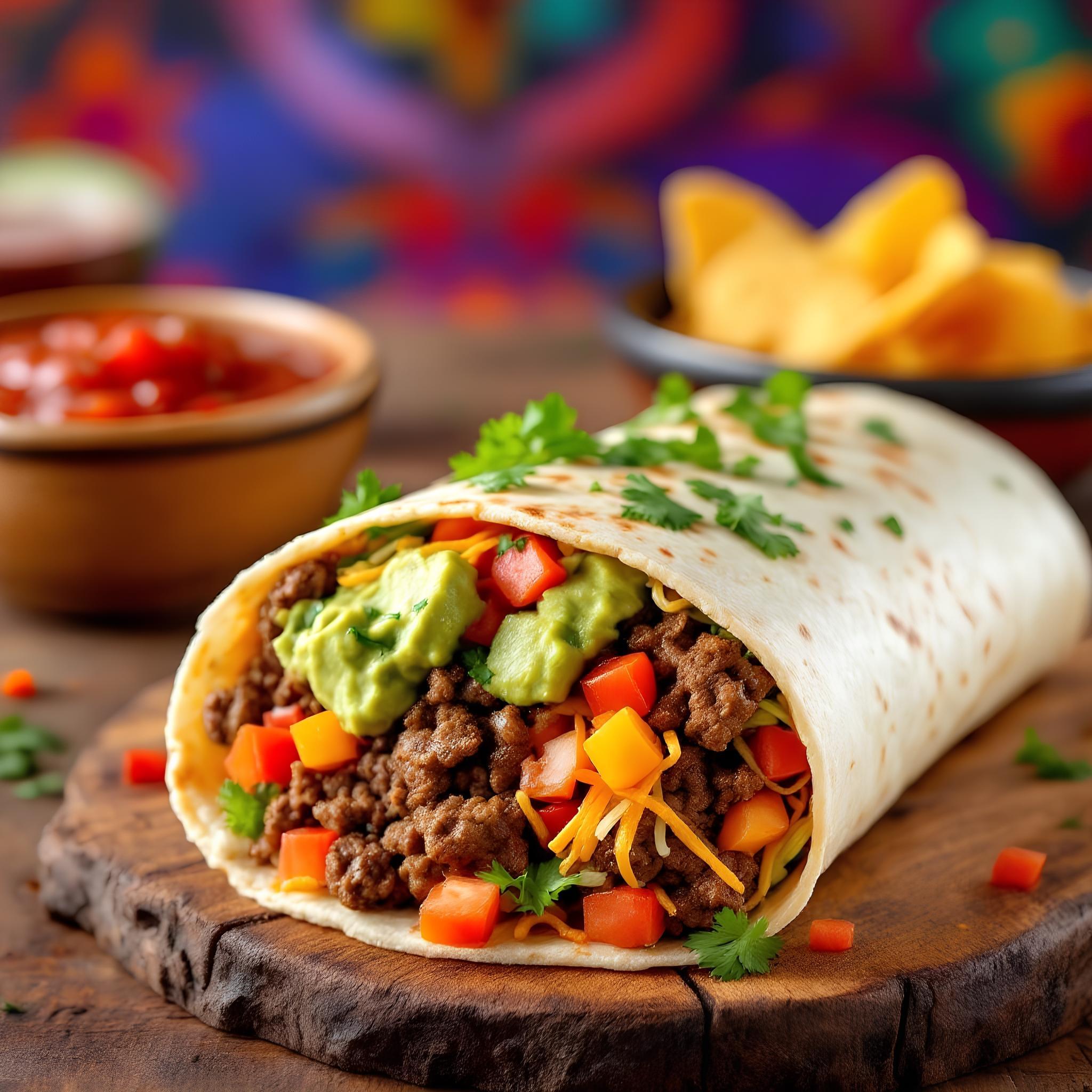 Ground Beef Burrito