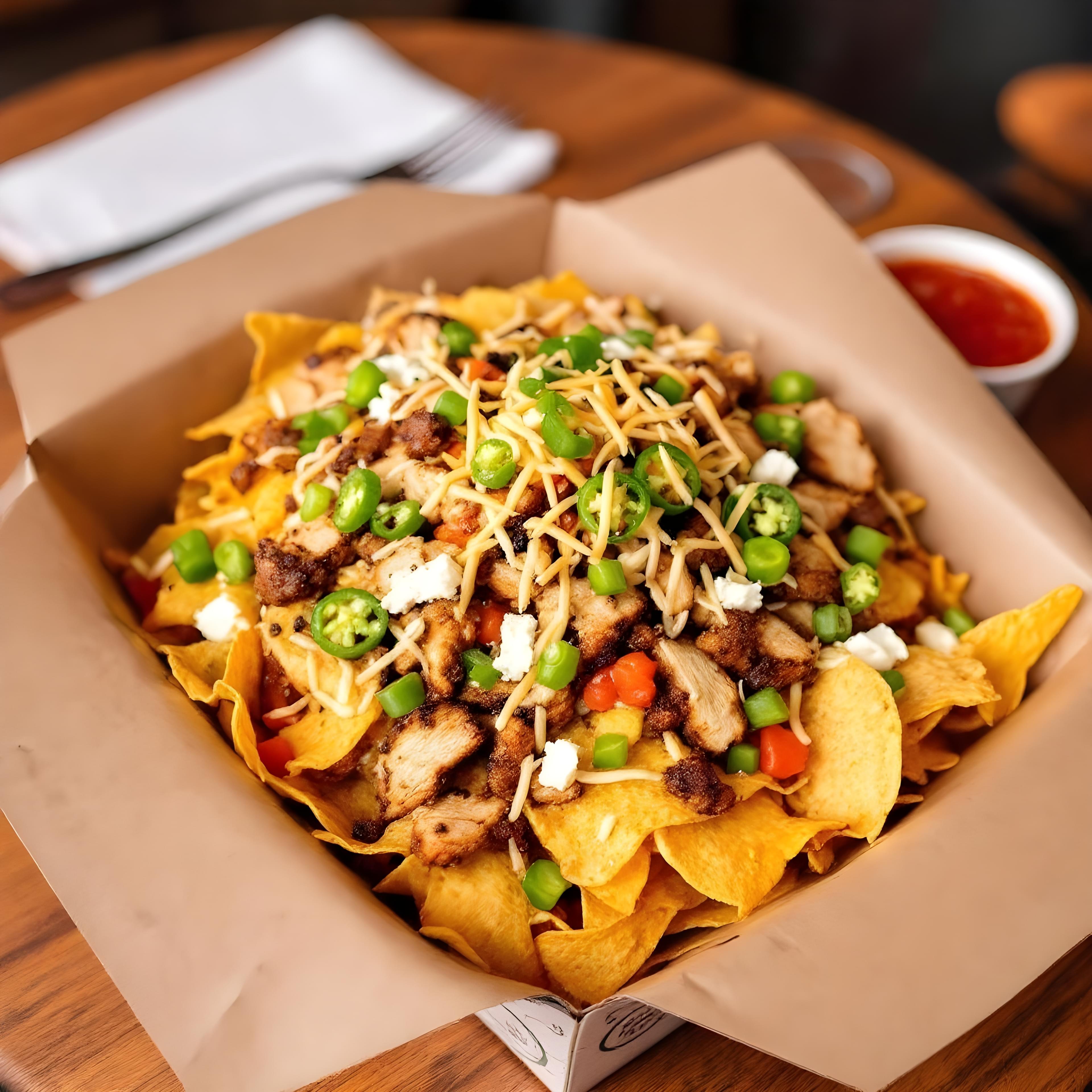 Grilled Chicken Nachos Bowl