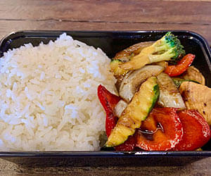 Stir Fry and Rice Lunch Box