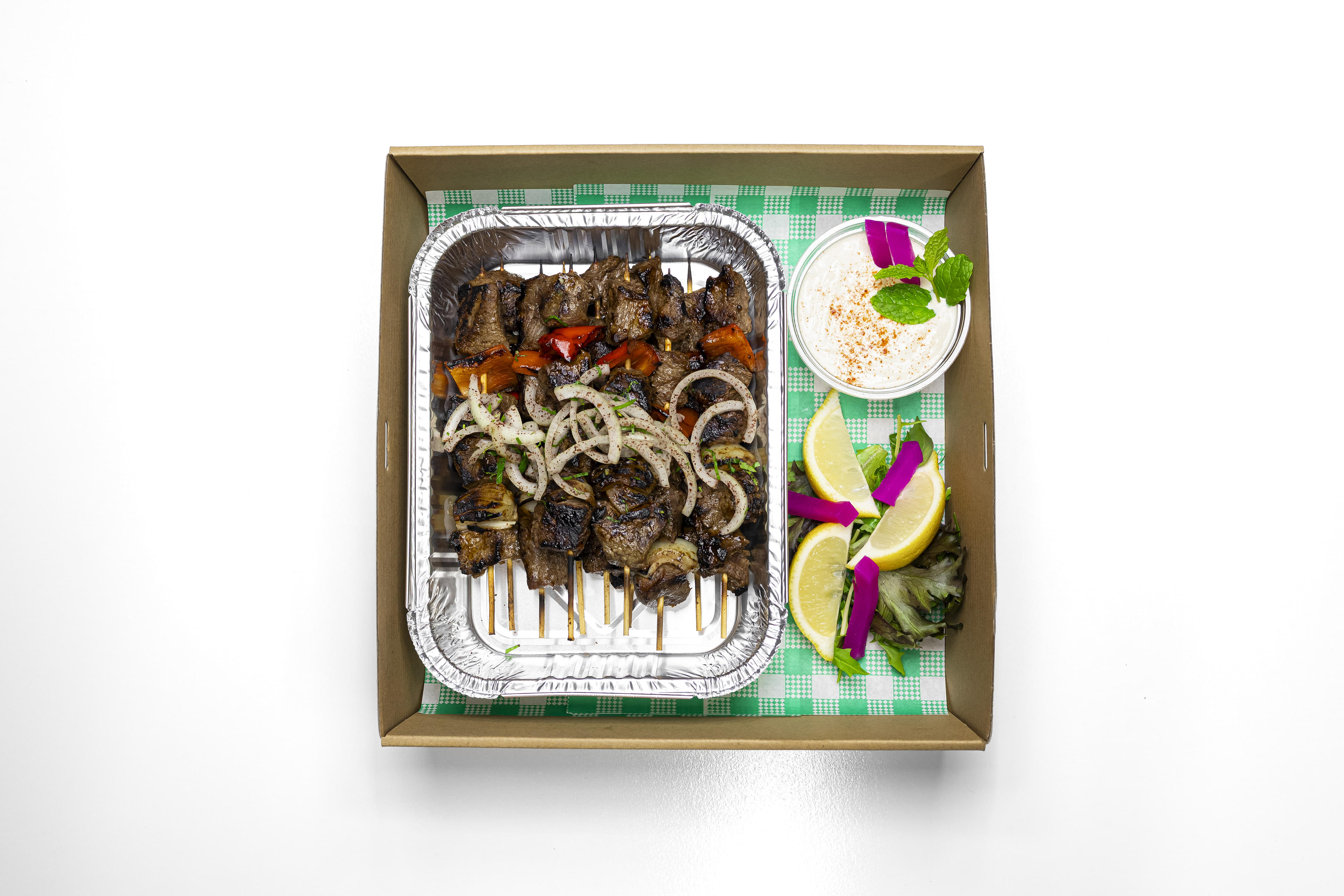 Lamb Fillet Skewers Platter