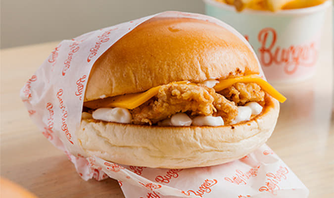 Crispy Chicken Strips Burger