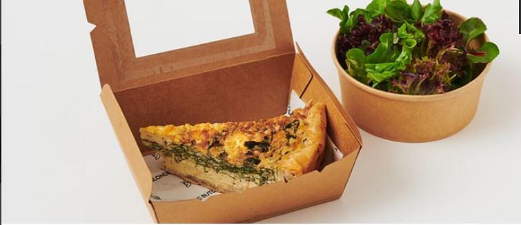 Individual Slice of Quiche with Side Salad