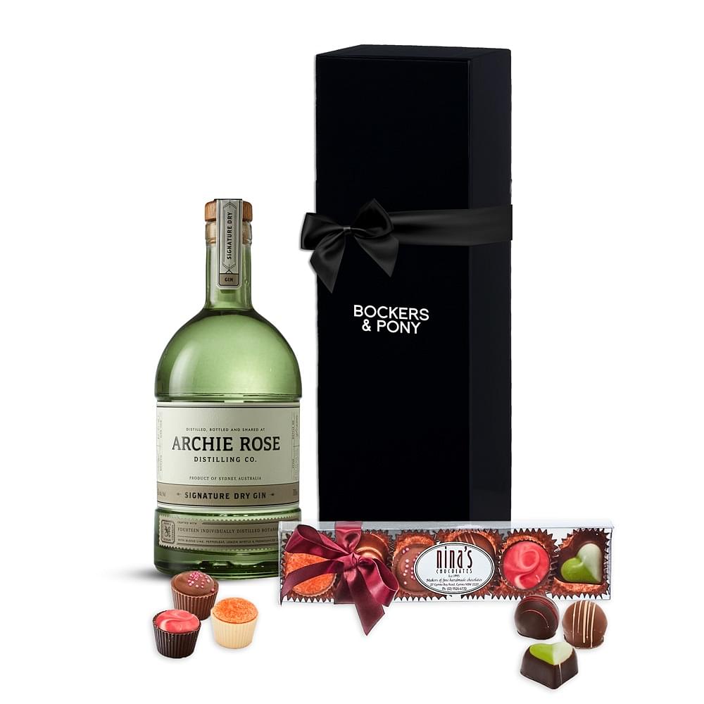 Archie Rose Signature Dry Gin + Nina'S Belgian Chocolates (Small)