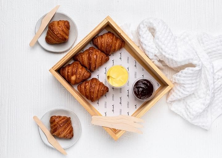 Mini Croissants - with Jam and Butter