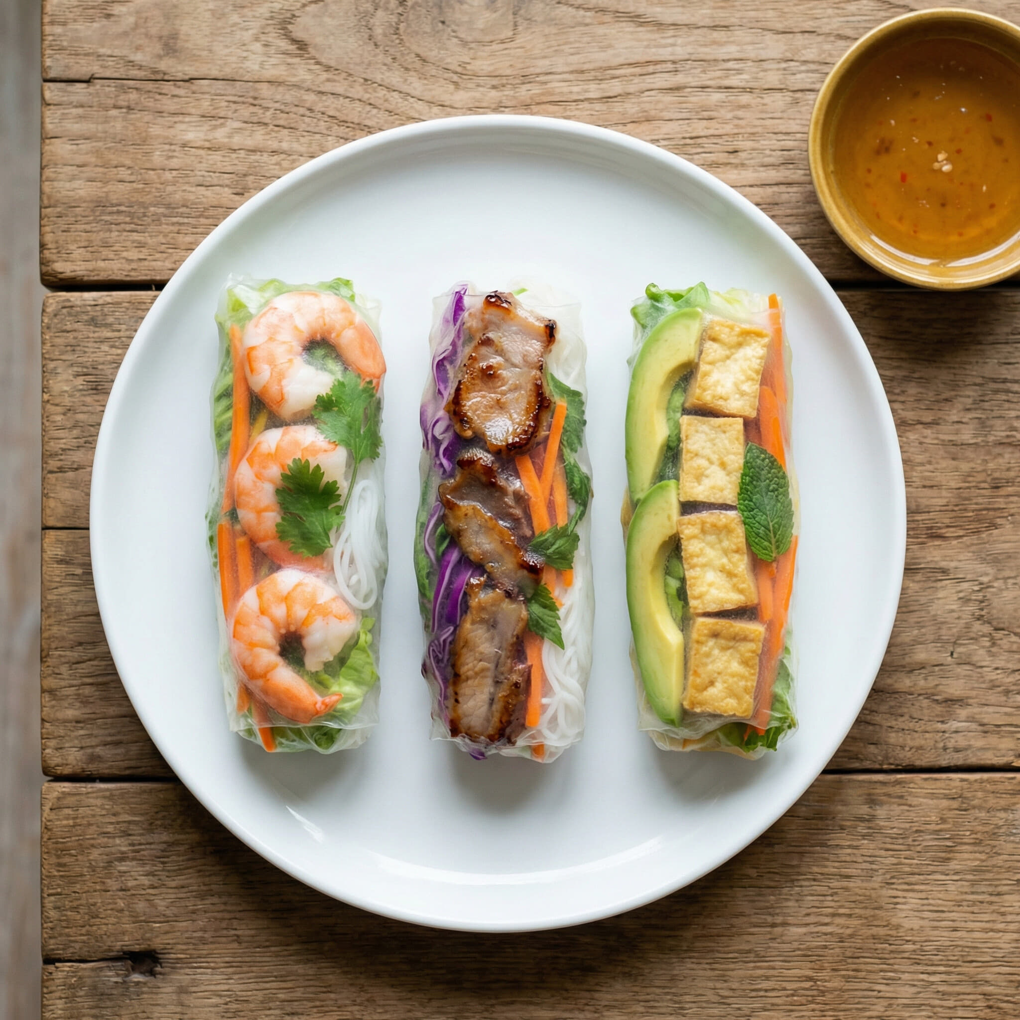 Assorted Rice Paper Rolls