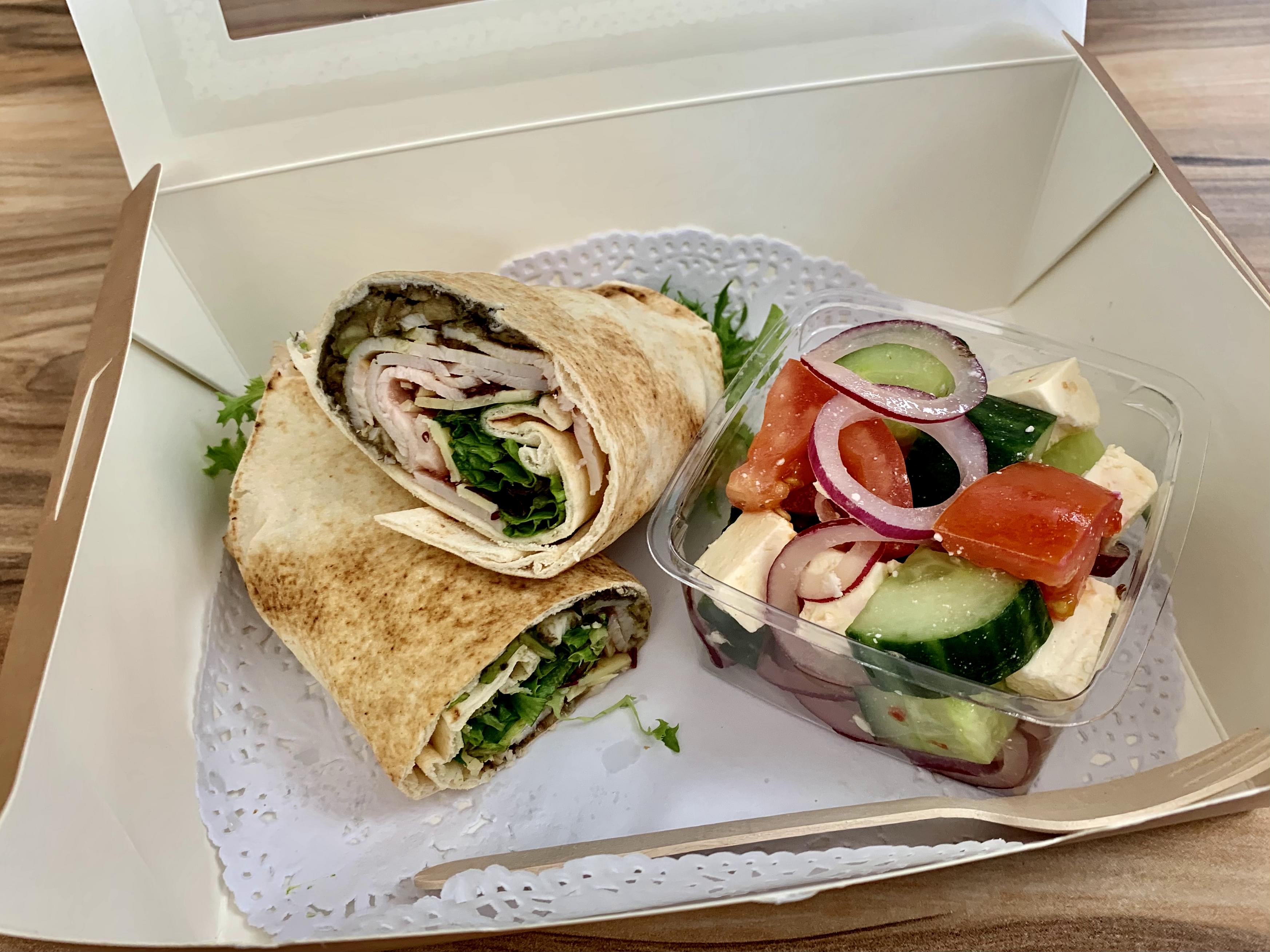 Wrap & Salad Lunch Box