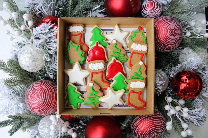 Xmas Ginger Biscuit Box