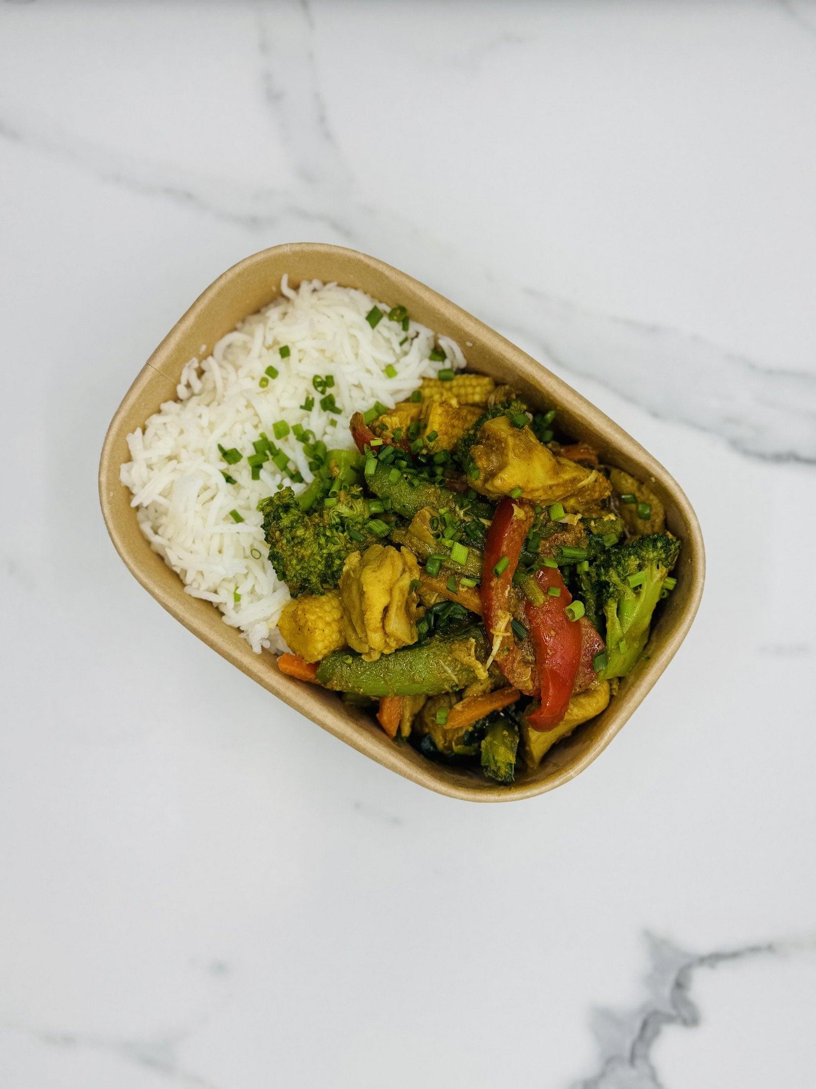 Himalayan Chicken Curry with Steamed Basmati Rice
