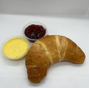 Breakfast Croissant Served with Jam & Butter
