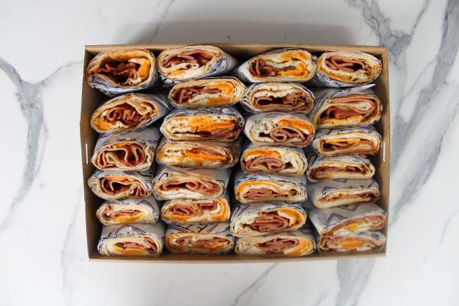 Fried Egg & Bacon Wrap with BBQ Sauce