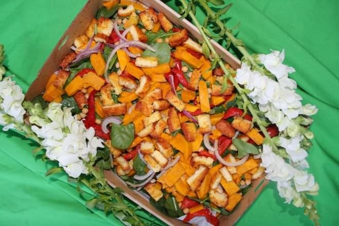 Cup Day Pumpkin & Haloumi Salad