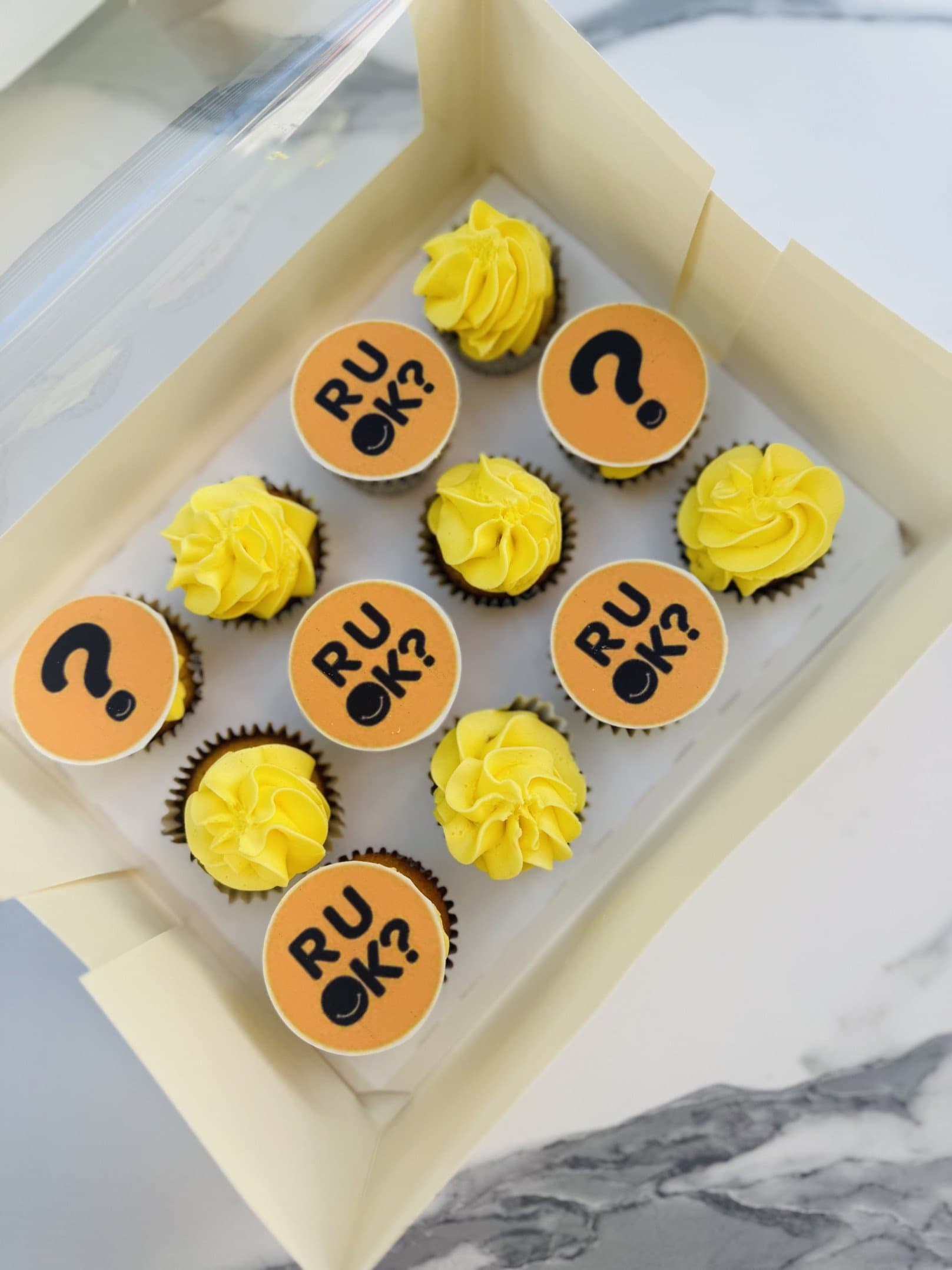 R U OK? Mini Cupcakes Box