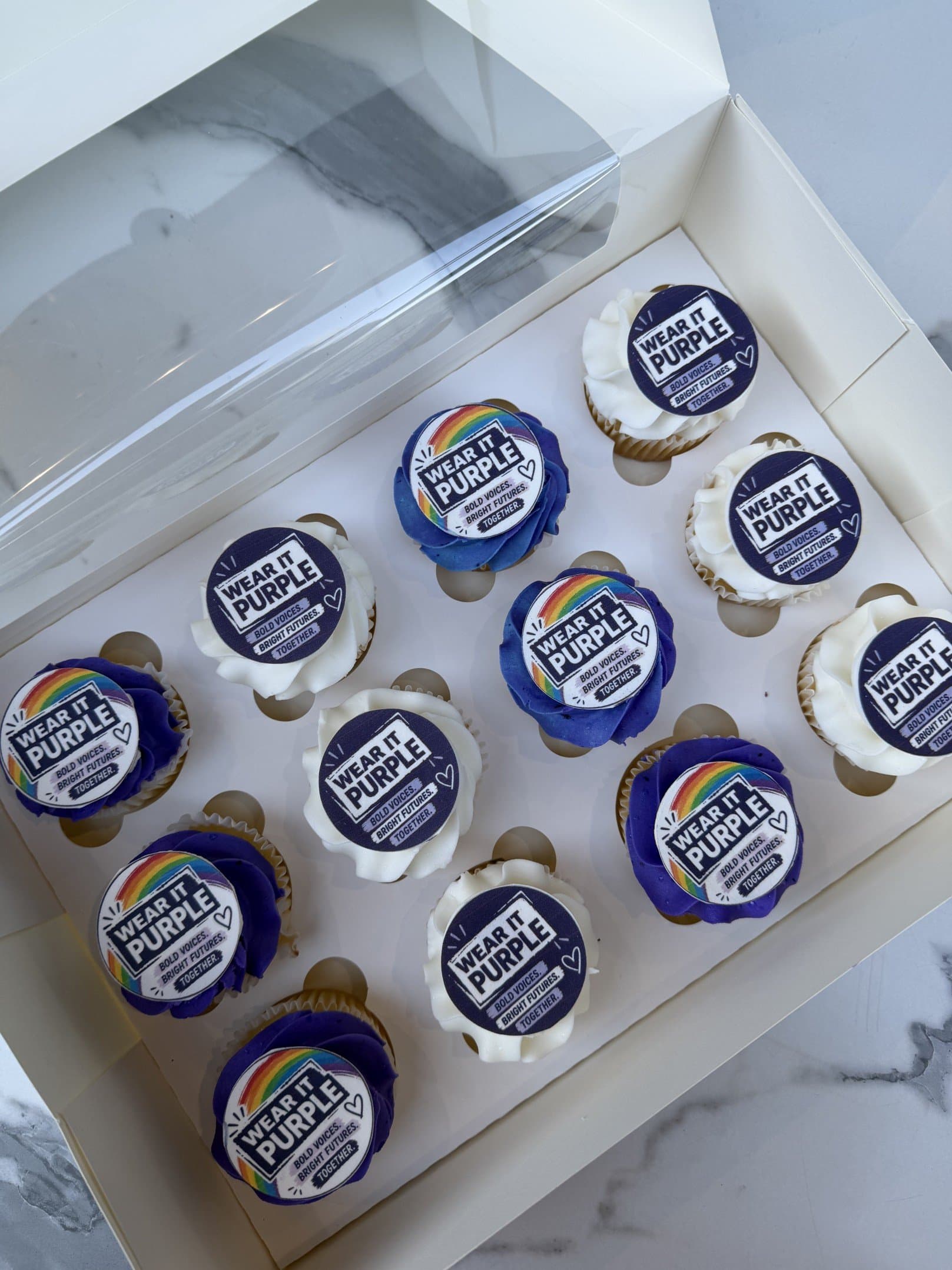 Gluten Free Wear It Purple Cupcakes