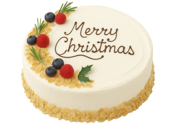 Christmas Vanilla Sponge Cake