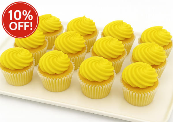 Daffodil Yellow Cupcakes - 4cm