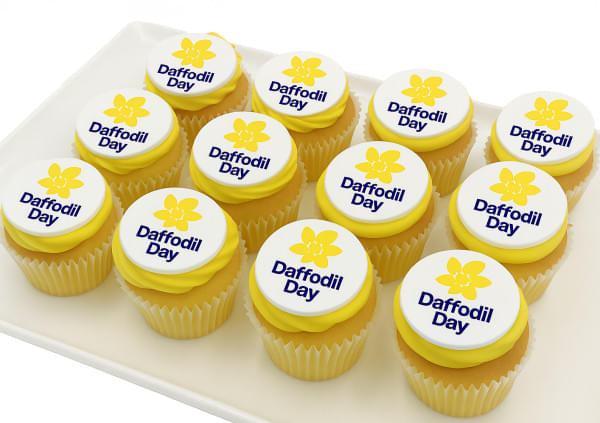 Daffodil Day - 4cm Fondant Disc