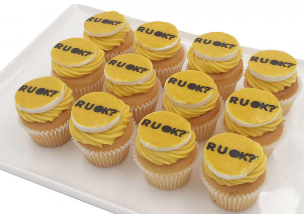 RUOK Cupcakes - 4cm Fondant Disc