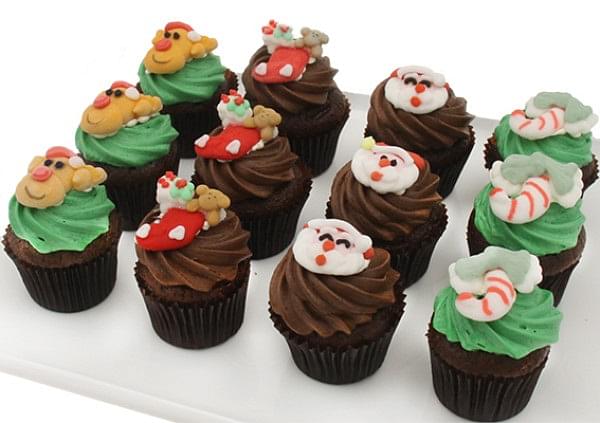 Christmas - Chocolate Cupcakes