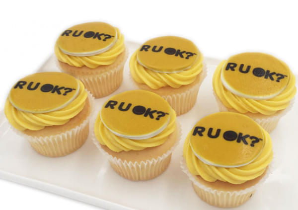 RUOK Cupcakes - 7cm Fondant Disc