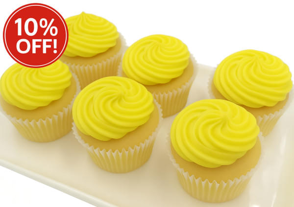 Daffodil Yellow Cupcakes - 7cm