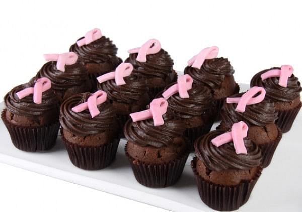 Pink Ribbon Cupcakes