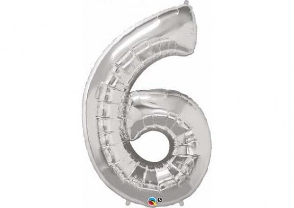 Foil Number Balloon ‘6’